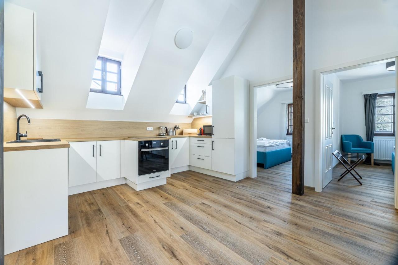 Český Krumlov Residence Wurmfeld - Rodinny Apartman S 3 Loznicemi מראה חיצוני תמונה